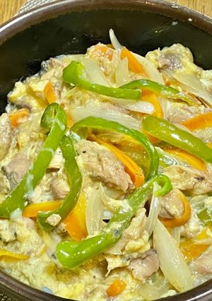 サバ缶で野菜たっぷり他人丼-レシピのメイン写真