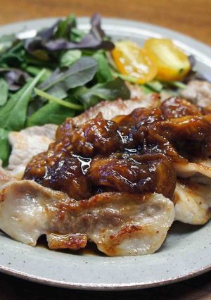 豚肉のいちじくソース添え-レシピのメイン写真