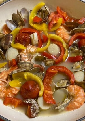 魚介類のアンチョビ風味-レシピのメイン写真