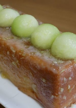 メロンのアーモンドケーキ-レシピのメイン写真