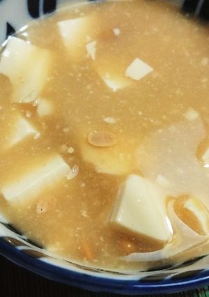 豆腐と納豆の健康　味噌汁-レシピのメイン写真