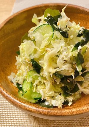 キャベツときゅうりとしらすのゴマ酢和え-レシピのメイン写真