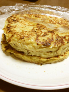 お好み焼き(冷凍食品の「かねます」さん)-レシピのメイン写真