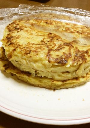 お好み焼き(冷凍食品の「かねます」さん)-レシピのメイン写真