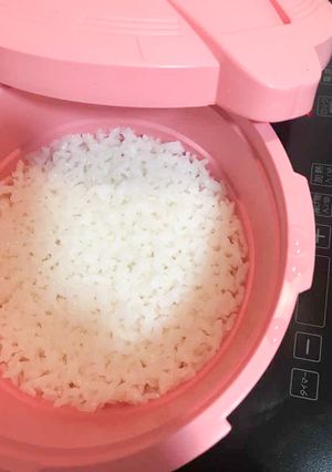 電子レンジ用圧力鍋 ご飯を炊いてみた！-レシピのメイン写真