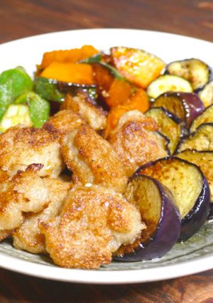 キヌアれんこんと夏野菜の揚げびたし-レシピのメイン写真