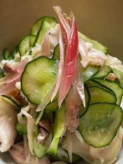 新生姜の甘酢漬けと鯵の干物の和え物-レシピのメイン写真