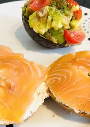 簡単サーモン&クリームチーズのベーグル-レシピのメイン写真