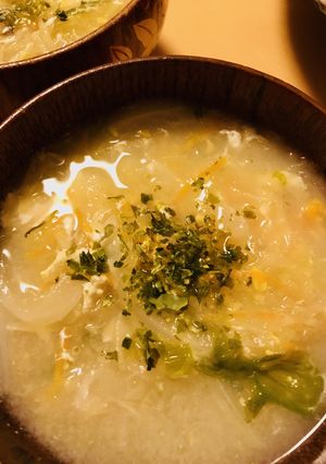野菜サラダパックで具だくさんスープ-レシピのメイン写真