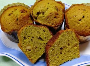 粉末緑茶で作るくるみ入りマフィン-レシピのメイン写真