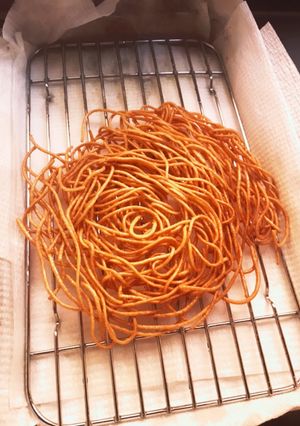 そうめんなどの余りでパリパリ麺-レシピのメイン写真