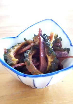 簡単生ゴーヤとスルメの甘醤油漬け-レシピのメイン写真