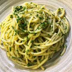 รูปของ パセリ大量消費！パセリのパスタ