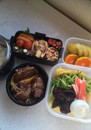 高校男子お弁当　1.8.14-レシピのメイン写真