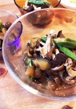 簡単☆なすとオクラときのこの焼き浸し-レシピのメイン写真