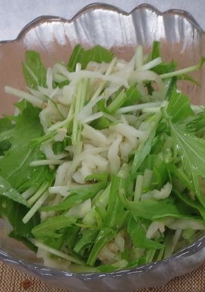 水菜のナムル-レシピのメイン写真