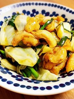 鶏肉とキャベツの甘酢炒め-レシピのメイン写真