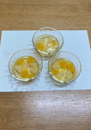 缶詰シロップでフルーツゼリー-レシピのメイン写真