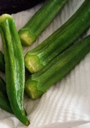 オクラのレンジ 下ごしらえ-レシピのメイン写真