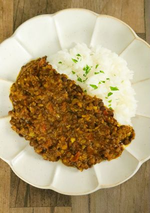レンズマメたっぷりキーマカレー-レシピのメイン写真
