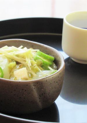 簡単おつまみ！【いか＋めかぶオクラ長いも-レシピのメイン写真