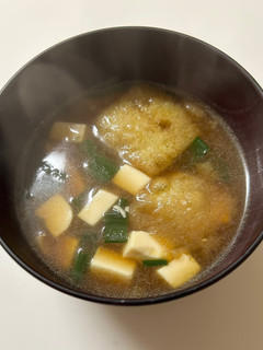 松山あげと豆腐の味噌汁-レシピのメイン写真