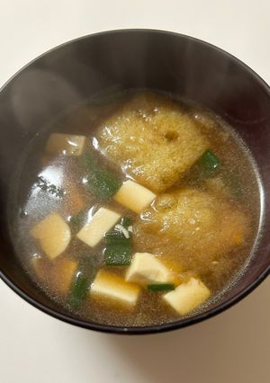 松山あげと豆腐の味噌汁-レシピのメイン写真