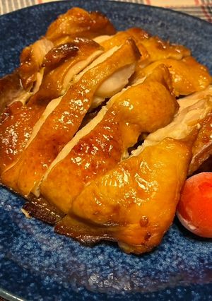 放置で皮パリ！鶏もも肉の黄金オーブン焼き-レシピのメイン写真