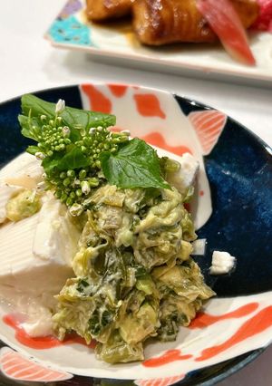 花わさびとアボカドの冷奴-レシピのメイン写真