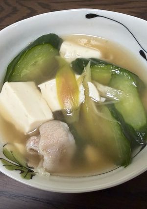 簡単：冷凍きゅうりを使った汁物-レシピのメイン写真