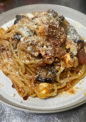 ランチで食べて感動したナスのアラビアータ-レシピのメイン写真
