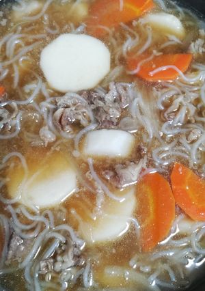 牛丼アレンジ！簡単♪山形いも煮スープ-レシピのメイン写真