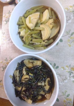 春先にも！フキor蕨とタケノコの煮物-レシピのメイン写真