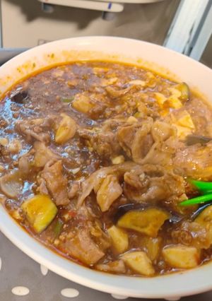 IRIAMの配信中に作った豚ナス麻婆豆腐-レシピのメイン写真