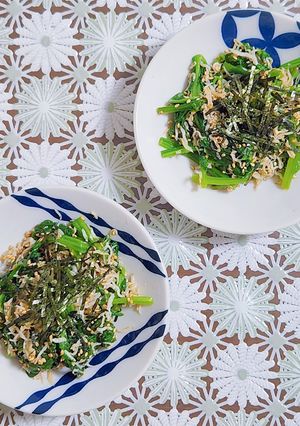 ほうれん草としらすの海苔ナムル-レシピのメイン写真