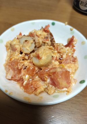 トマトとカニカマのスクランブルエッグ-レシピのメイン写真