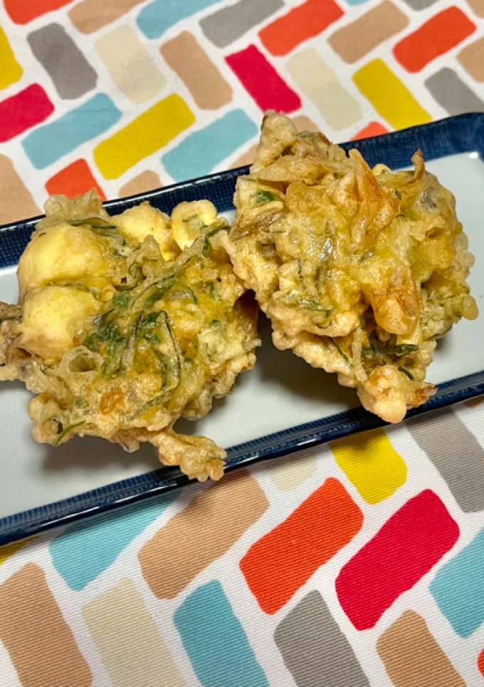 超簡単☆栗と茗荷谷のかき揚げ♪♪-レシピのメイン写真