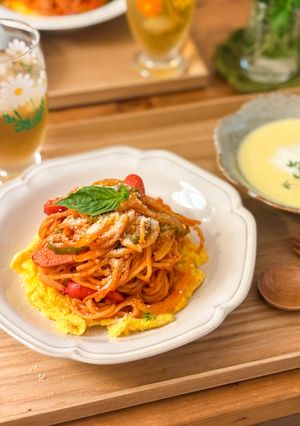 卵がうれしい♪皆んな大好きナポリタン-レシピのメイン写真