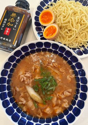 焼肉の生だれで濃厚ねぎ豚味噌つけ麺-レシピのメイン写真