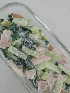 きゅうりとハムのサワークリーム和え-レシピのメイン写真