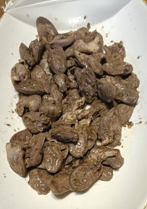 鶏ハツのガーリック塩コショウ炒め-レシピのメイン写真