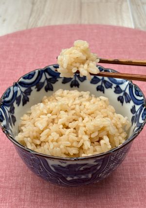 節水ポリCOOK！お茶で炊くシンプルな『茶飯』-レシピのメイン写真