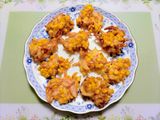 簡単今夜の夕飯とうもろこしカニカマかき揚