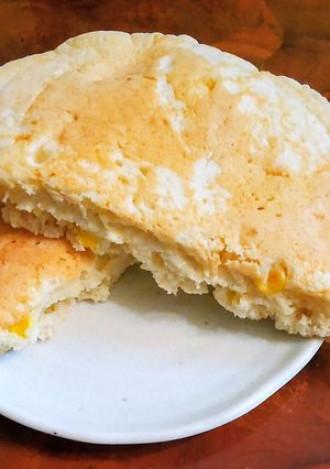 プチプチコーンのお豆腐ホットケーキ-レシピのメイン写真