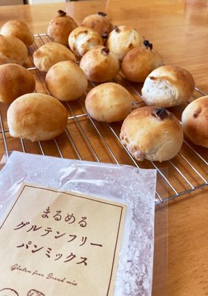 まるめるグルテンフリーパンミックスでパン-レシピのメイン写真