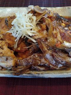 鯛のあら煮 焼き豆腐を共に煮る-レシピのメイン写真