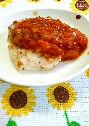 カジキのチーズムニエル・トマトソース-レシピのメイン写真