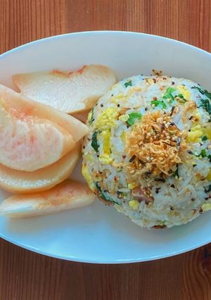 玄米ライ麦チャーハンでダイエット朝ごはん-レシピのメイン写真