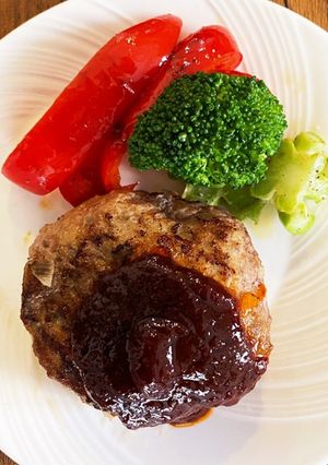 オーブンで作る王道ハンバーグ-レシピのメイン写真