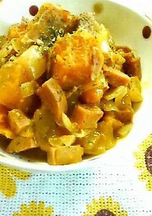 かぼちゃベーコンのコンソメうま煮-レシピのメイン写真